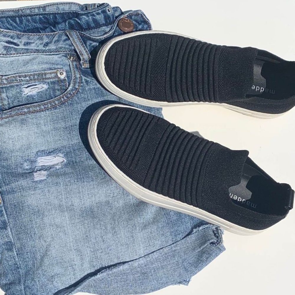 Madden Girl Slip On Tennis Shoes Size 7